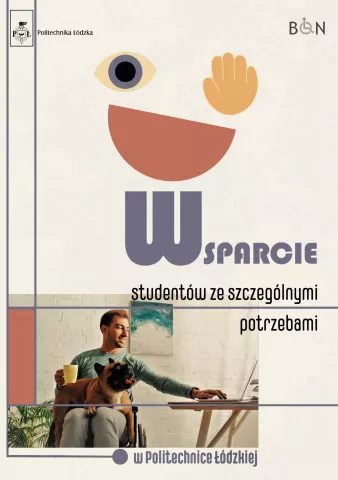 Okładka broszury: "Wsparcie studentów ze szczególnymi potrzebami"